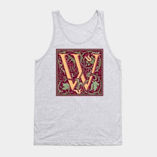 William Morris Vintage Letter W Tank Top